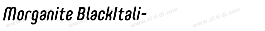 Morganite BlackItali字体转换